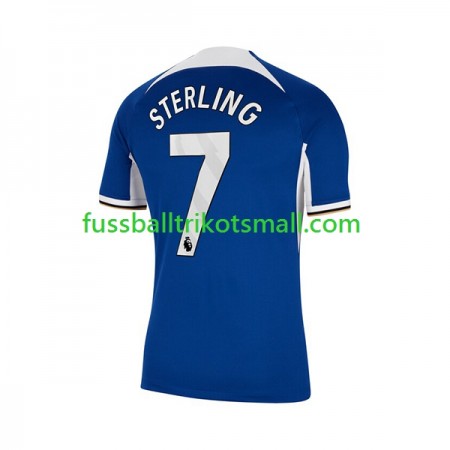 Fußballtrikots Chelsea Raheem Sterling 7 2023-2024 Kurzarm Heimtrikotsatz kaufen